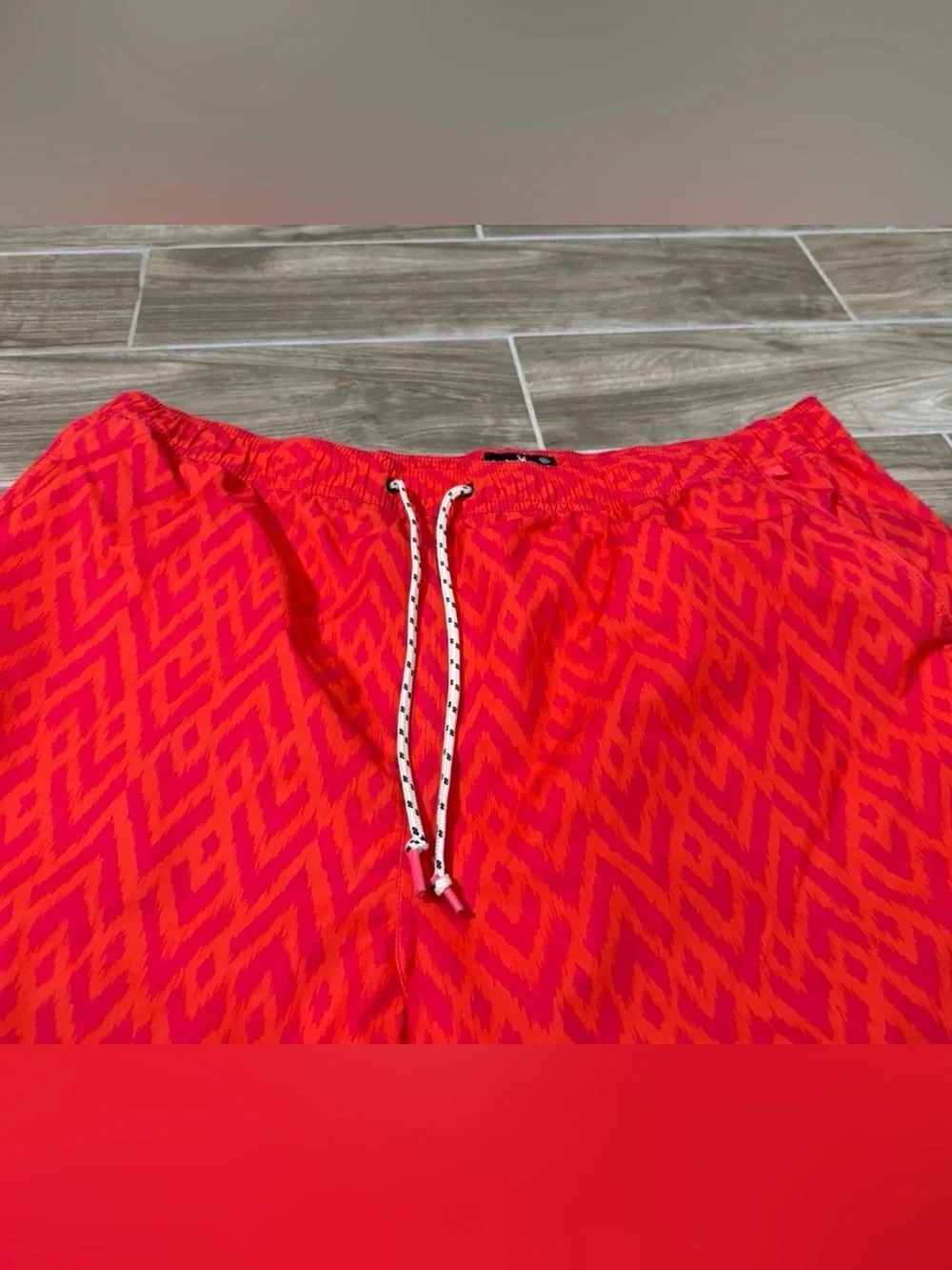 Psycho Bunny Swim Trunks Men's XXL 2XL Multicolor Mesh Lined Geometric Colorful